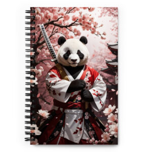 Spiral Notebook - Panda Ninja