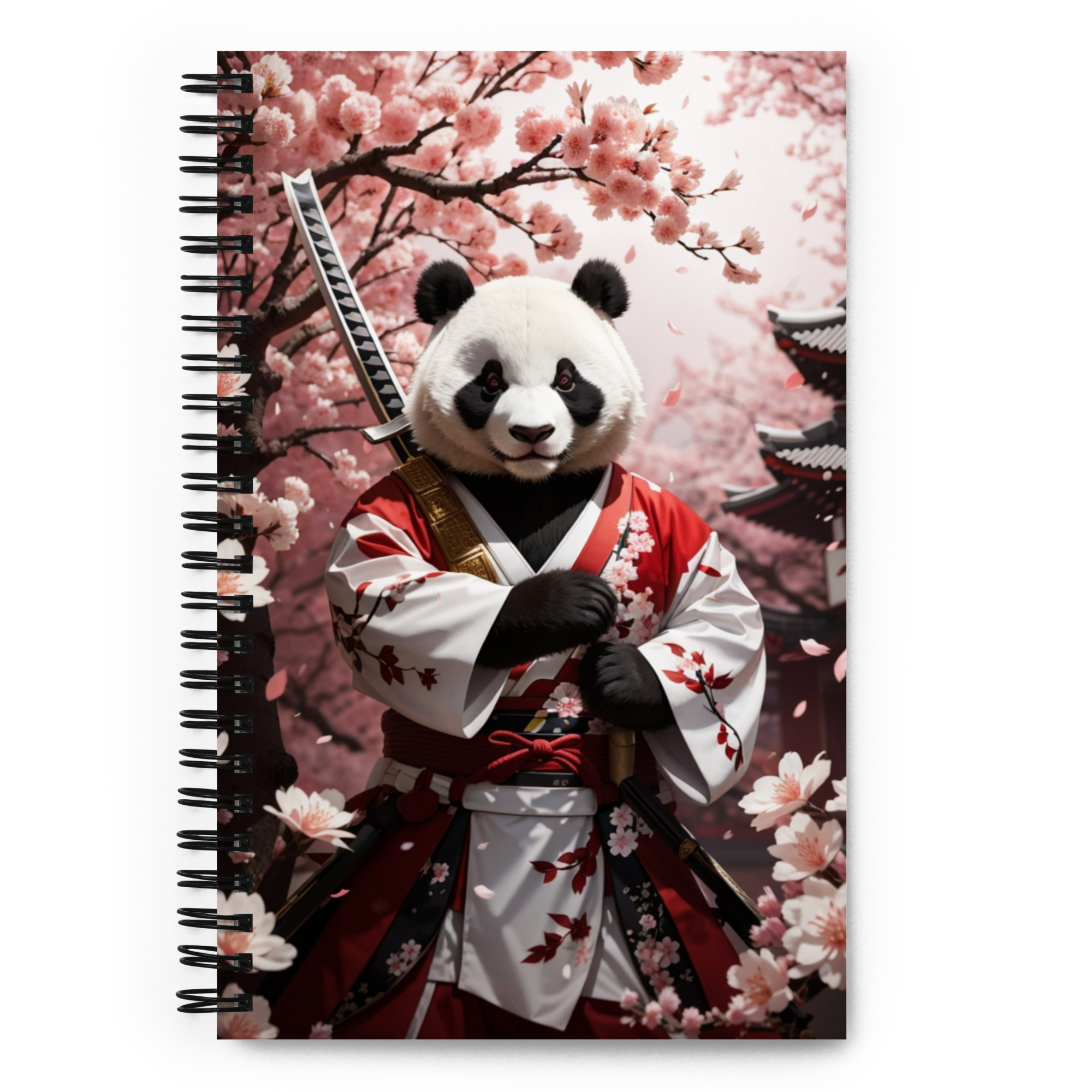 Spiral Notebook - Panda Ninja