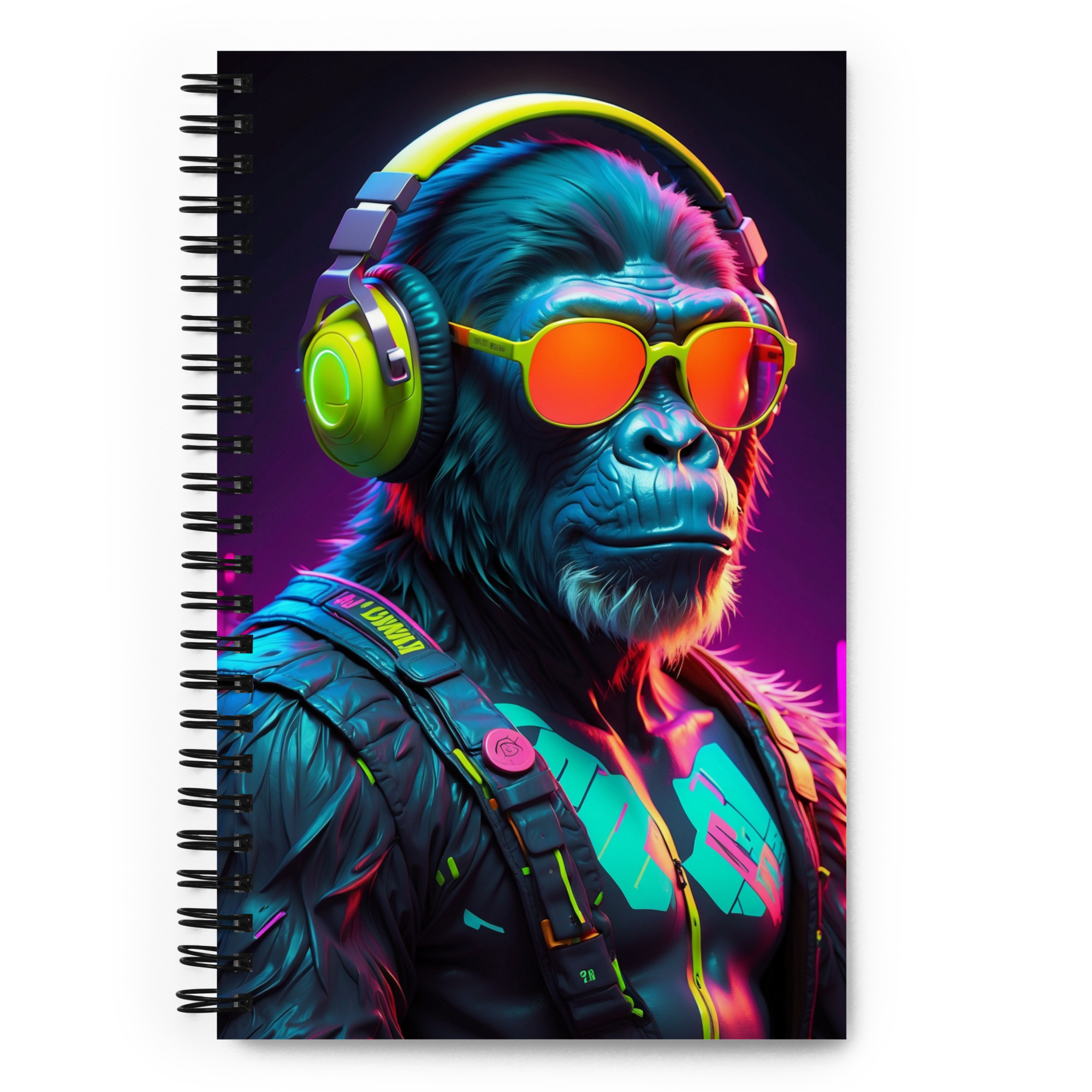 Spiral Notebook - Cyber Monkey