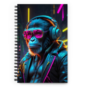 Spiral Notebook - Stylish Monkey
