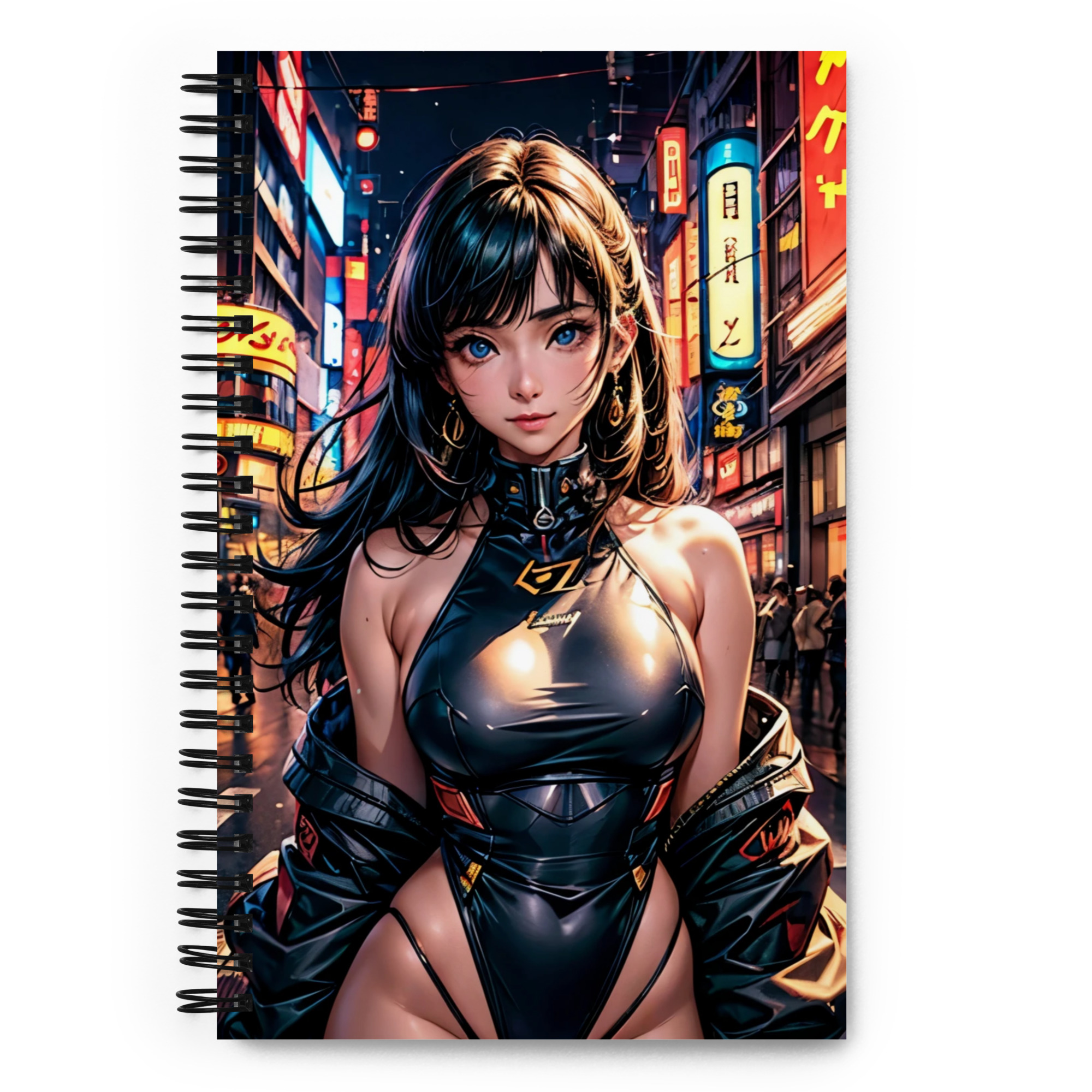 Spiral Notebook - Girl In The Night